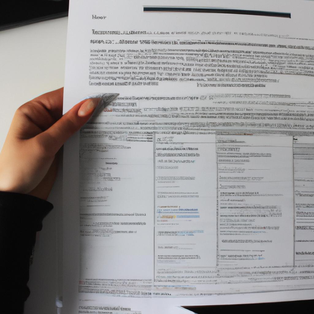 Person holding a tax form